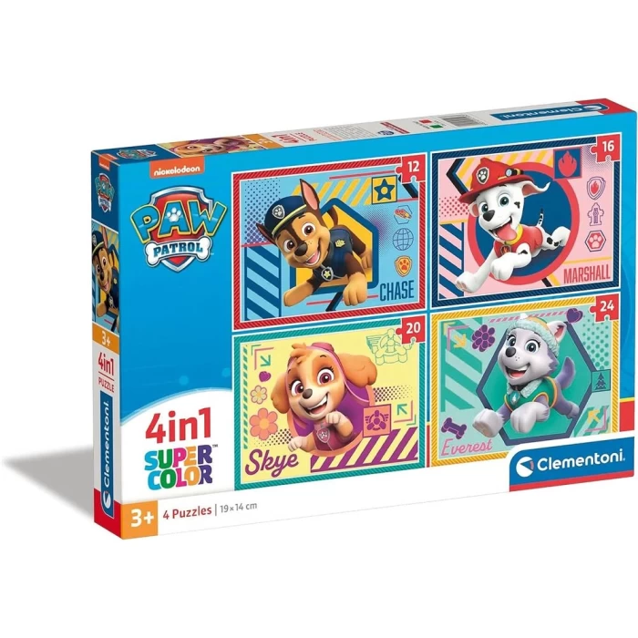 Clementoni Paw Patrol 4 in 1 Puzzle 72 Parça 21526