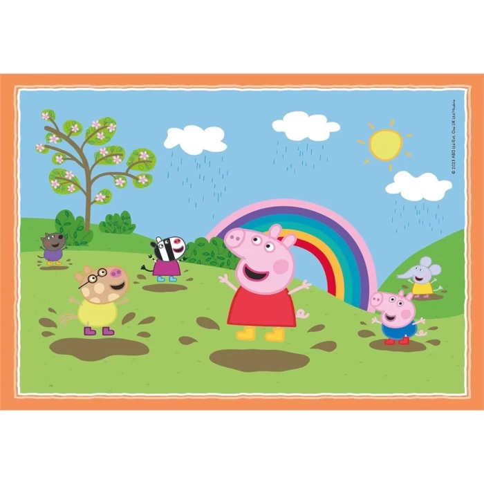 Clementoni Peppa Pig 4 in 1 Puzzle 72 Parça 21516