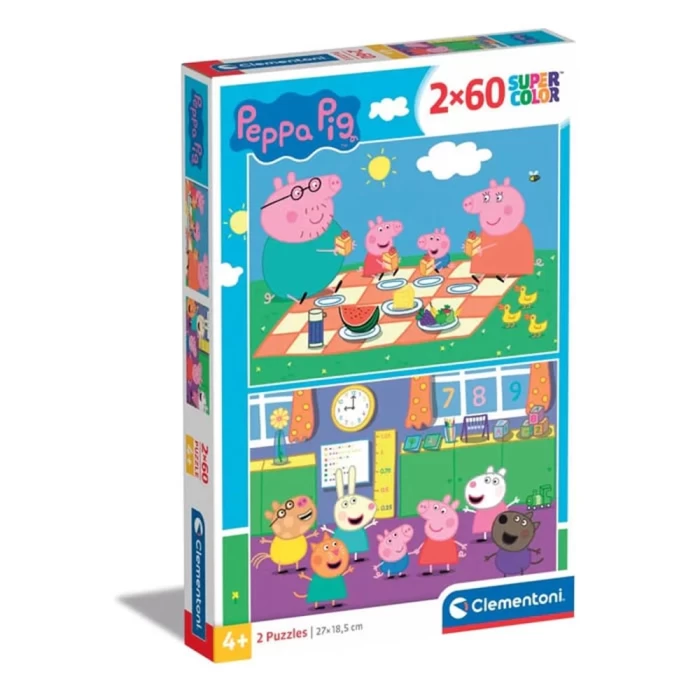 Clementoni Peppa Pig Puzzle 2x60 Parça 24793
