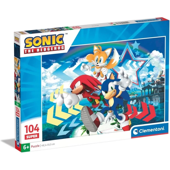 Clementoni Sonic The Hedgehog Puzzle 104 Parça 27267