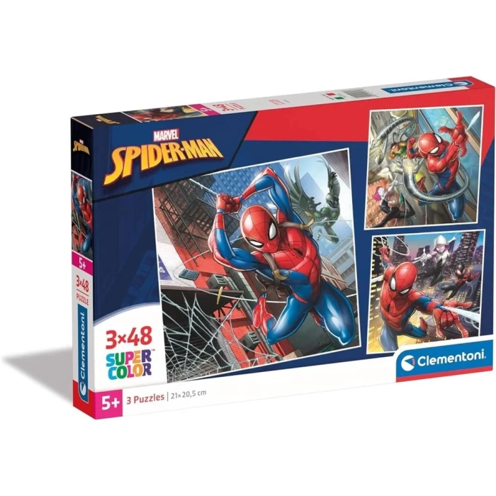 Clementoni Spider-Man Puzzle 3x48 Parça 25316