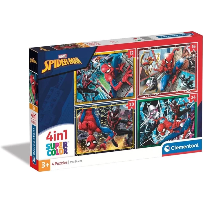Clementoni Spider-Man Puzzle 4 in 1 72 Parça 21515