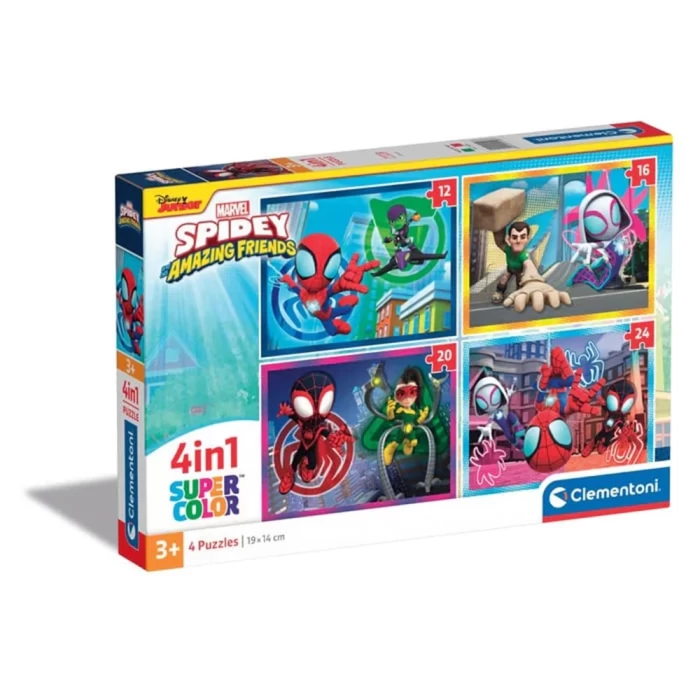 Clementoni Spidey and His Amazing Friends Puzzle 4 in 1 21528