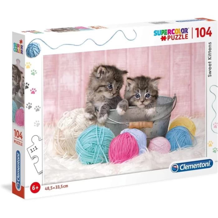 Clementoni Sweet Kittens Puzzle 104 Parça 27115