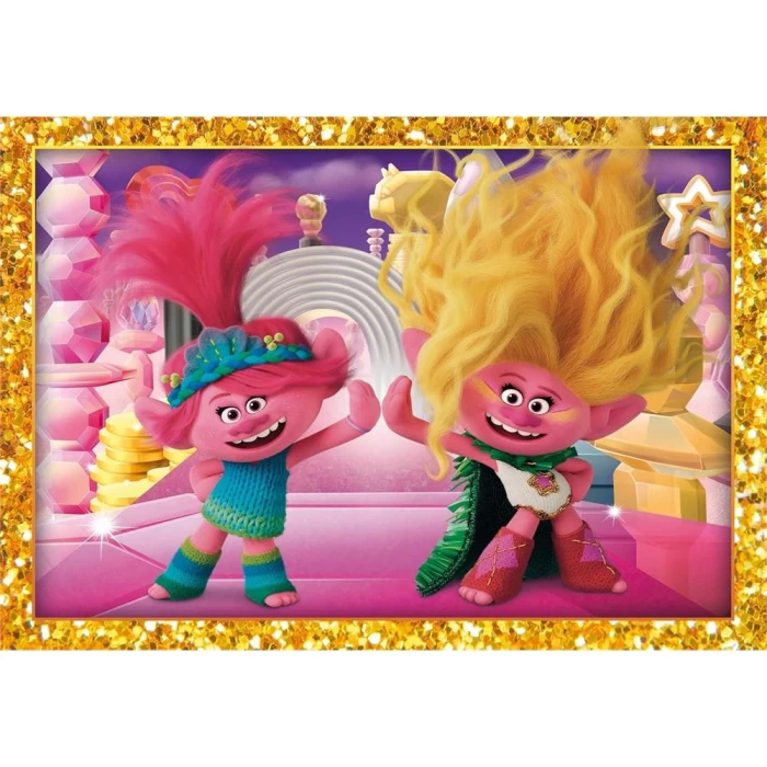 Clementoni Trolls 4 in 1 Puzzle 72 Parça 21527