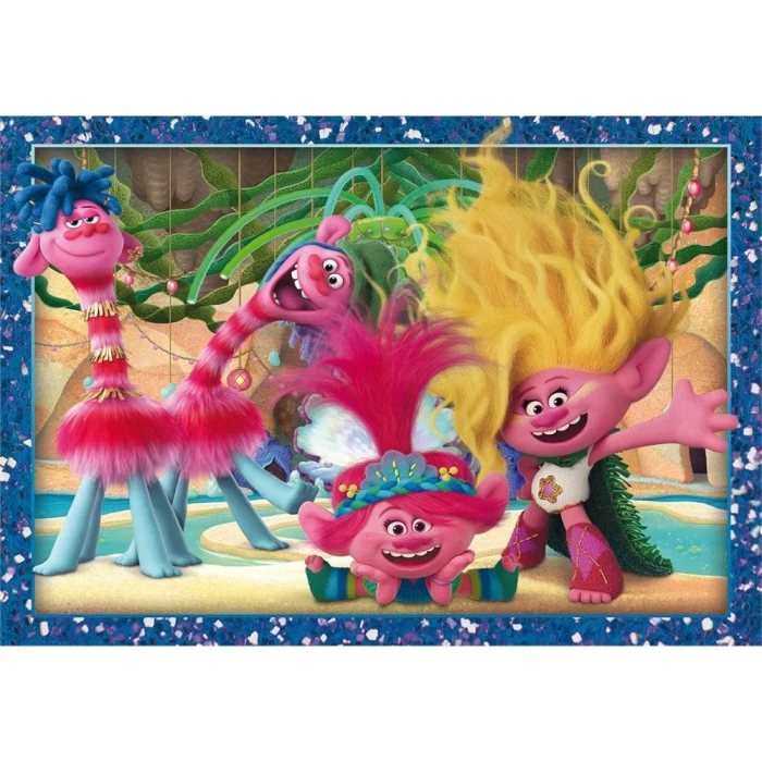 Clementoni Trolls 4 in 1 Puzzle 72 Parça 21527