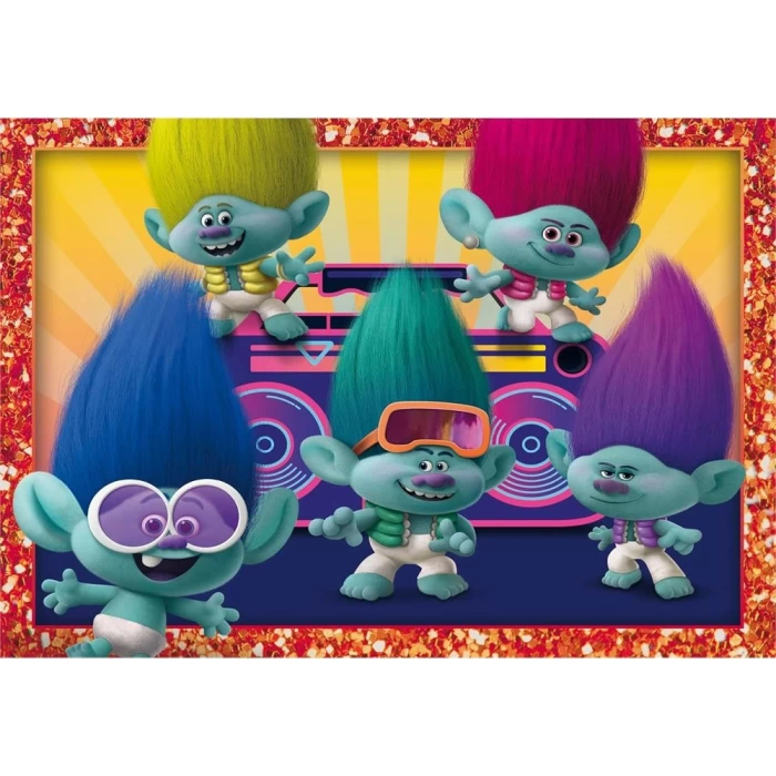 Clementoni Trolls 4 in 1 Puzzle 72 Parça 21527