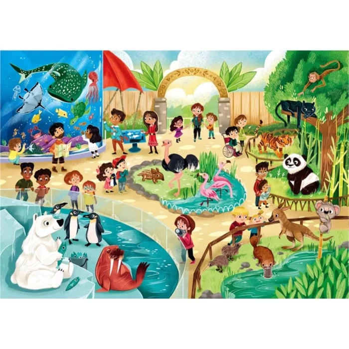 Clementoni Zoo Puzzle 2x60 Parça 21603