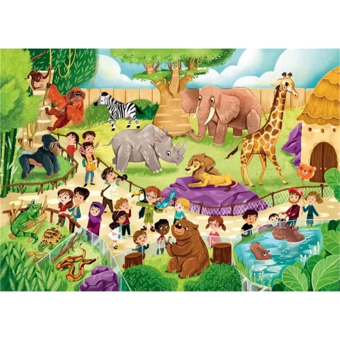 Clementoni Zoo Puzzle 2x60 Parça 21603