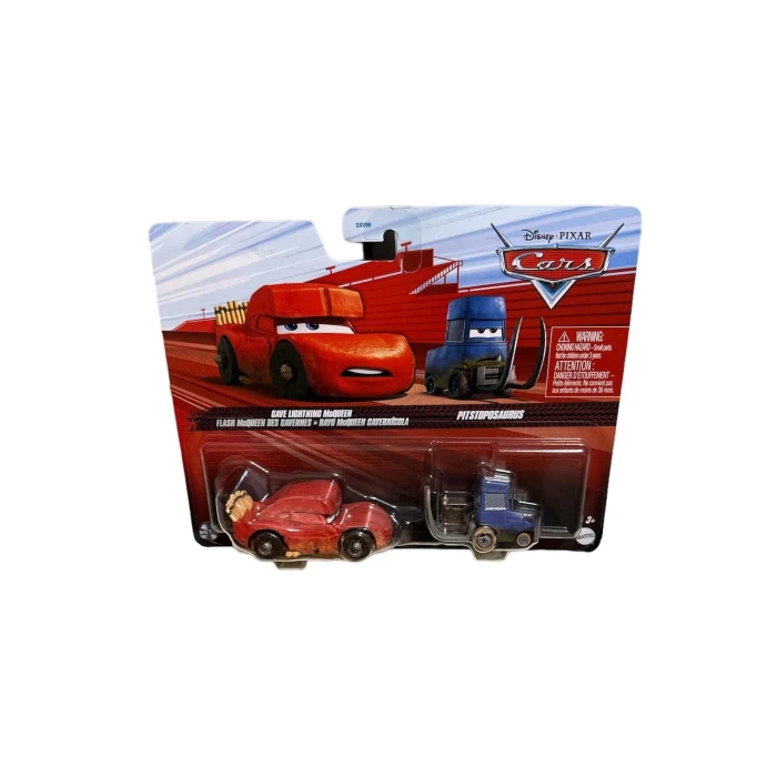 Disney Pixar Cars 2li Cave Lıghtnıng McQueen&Pıtstoposaurus Dxv99 Hlh63