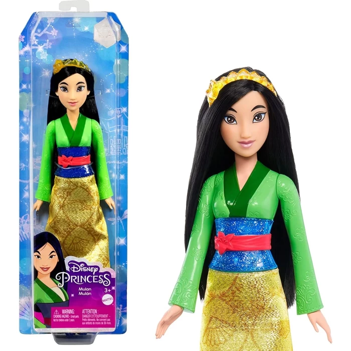 Disney Princess Dolls, Mulan Posable Fashion Doll With Sparkl HLW02 / HLW14