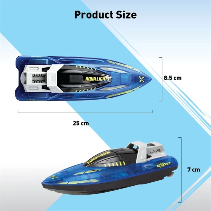 Exost Aqua Lights Uzaktan Kumandalı Sürat Teknesi 20606