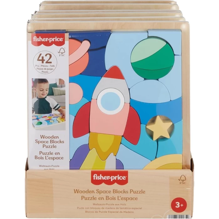 Fisher-Price Ahşap Uzay Yapboz HXY42
