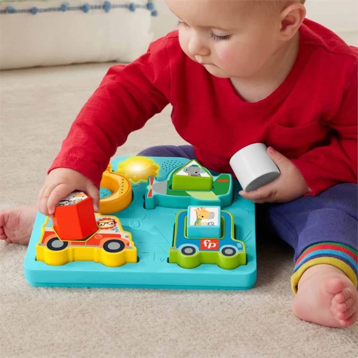 Fisher-Price Sesli ve Işıklı Arabalar Puzzle HRP31