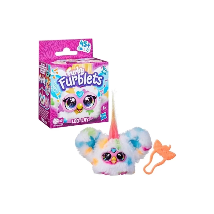 Furby Furblets Loo-Lay Mini Friend, 45+ Ses ve Müzik, 6 Yaş ve Üstü Için Elektronik Peluş