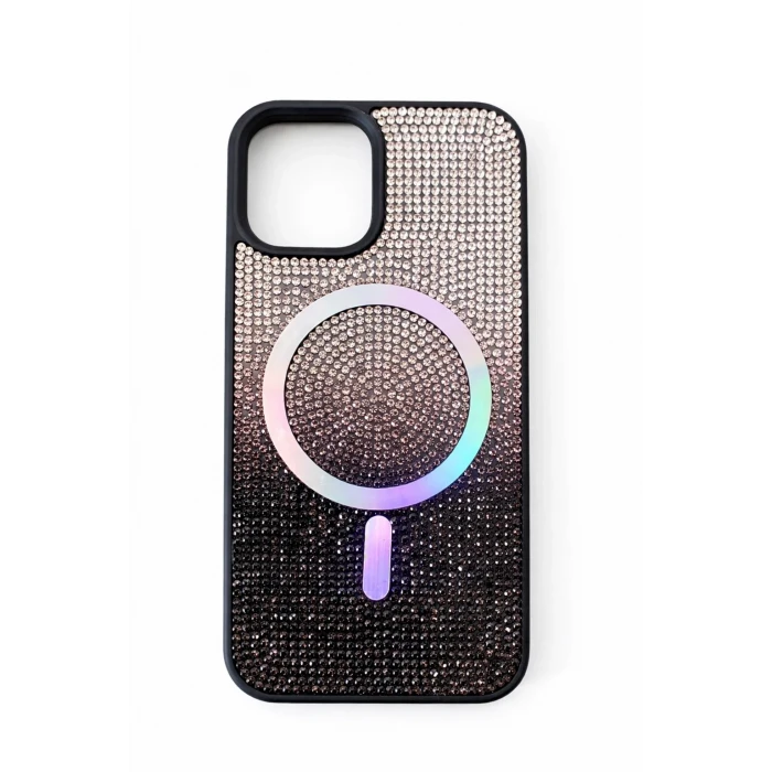 İphone 11 Kılıf Diamont MagSafe Hologramlı Telefon Kılıfı