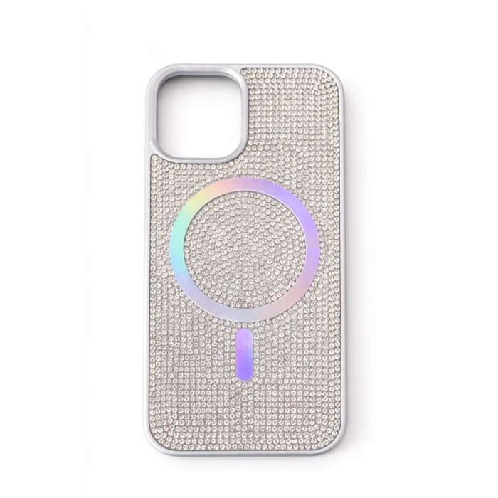 İphone 11 Kılıf Diamont MagSafe Hologramlı Telefon Kılıfı