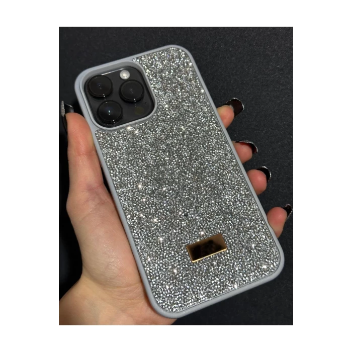 İphone 11 Uyumlu Sw İnce Taşlı Elmas Işıltılı Telefon Kılıfı