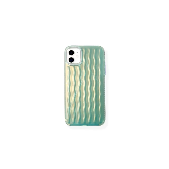 İphone 13 Dalgalı Kabartmalı Silikon Wave Telefon Kapak