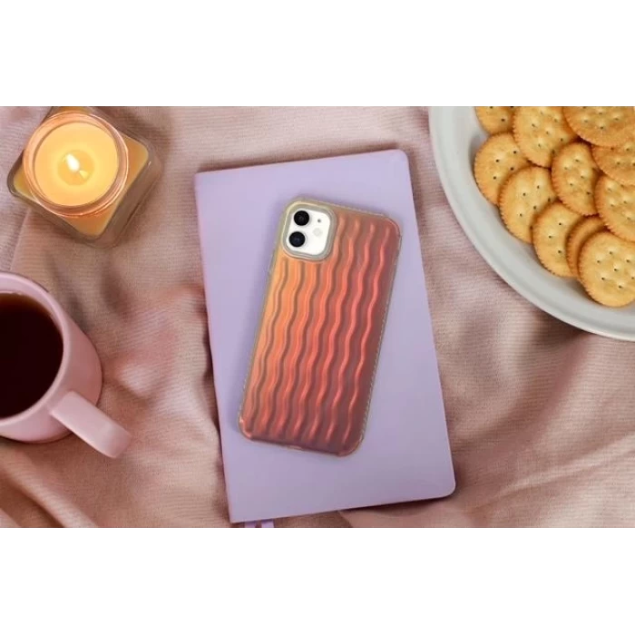 İphone 13 Dalgalı Kabartmalı Silikon Wave Telefon Kapak