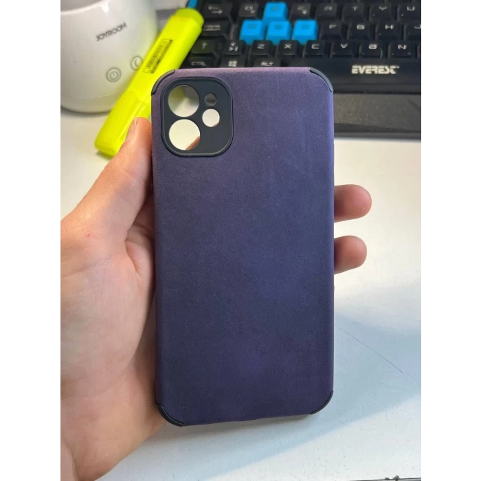 İphone 13 Pro Köşe Korumalı Antik Deri Telefon Kılıfı