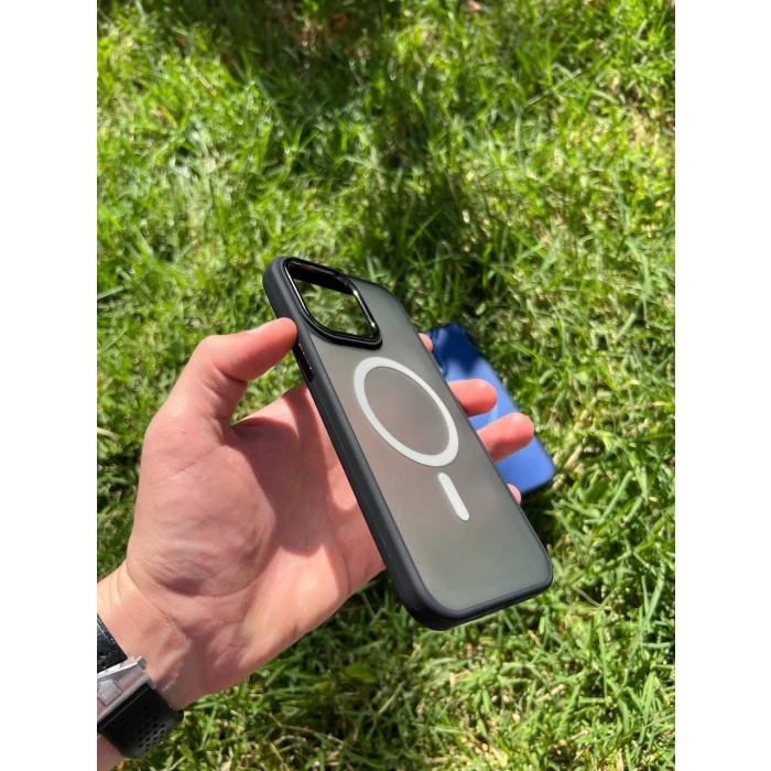 İphone 13 Pro Magsafe Mat Krom Telefon Kılıfı