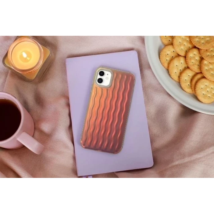 İphone 13 Pro Max Dalgalı Kabartmalı Silikon Wave Telefon Kapak