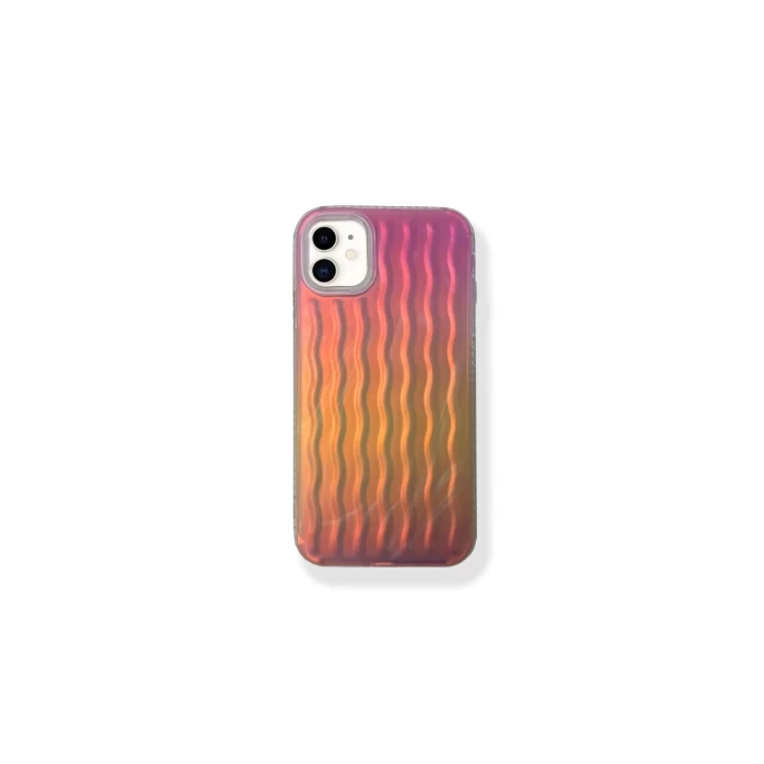 İphone 14 Dalgalı Kabartmalı Silikon Wave Telefon Kapak