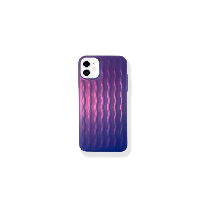 İphone 14 Dalgalı Kabartmalı Silikon Wave Telefon Kapak