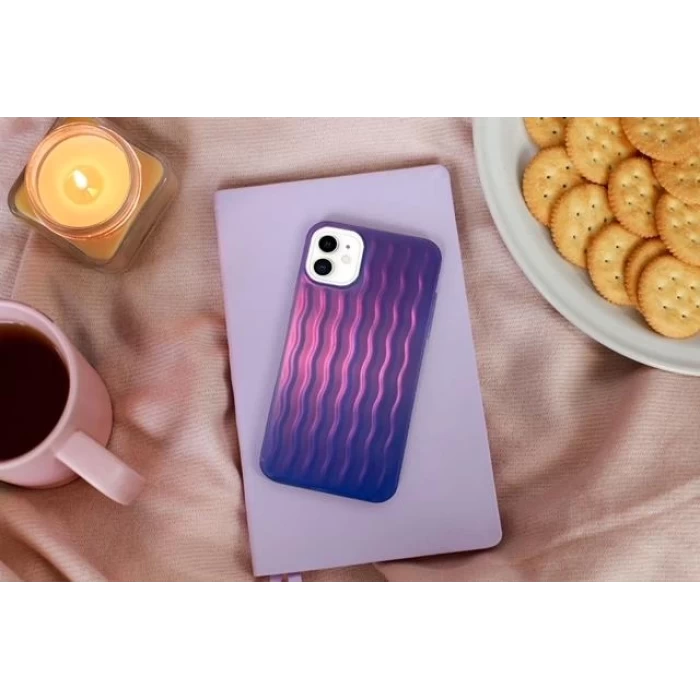 İphone 14 Dalgalı Kabartmalı Silikon Wave Telefon Kapak