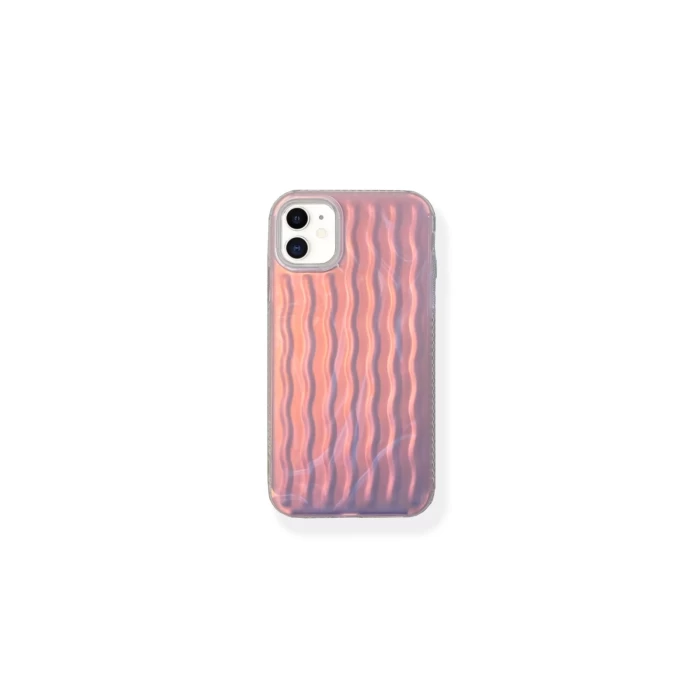 İphone 14 Pro Max Dalgalı Kabartmalı Silikon Wave Telefon Kapak