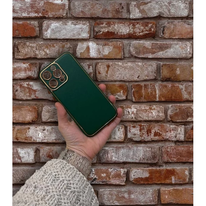 İphone 14 Pro Max Deri Görünümlü Coco Kapak