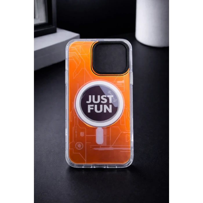 İphone 14 Pro Max ile Uyumlu Magsafe Özellikli Summer Telefon Kılıfı
