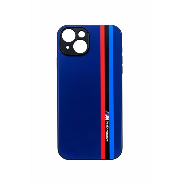 İphone 15 Plus ile Uyumlu Desenli Cam Telefon Kılıfı