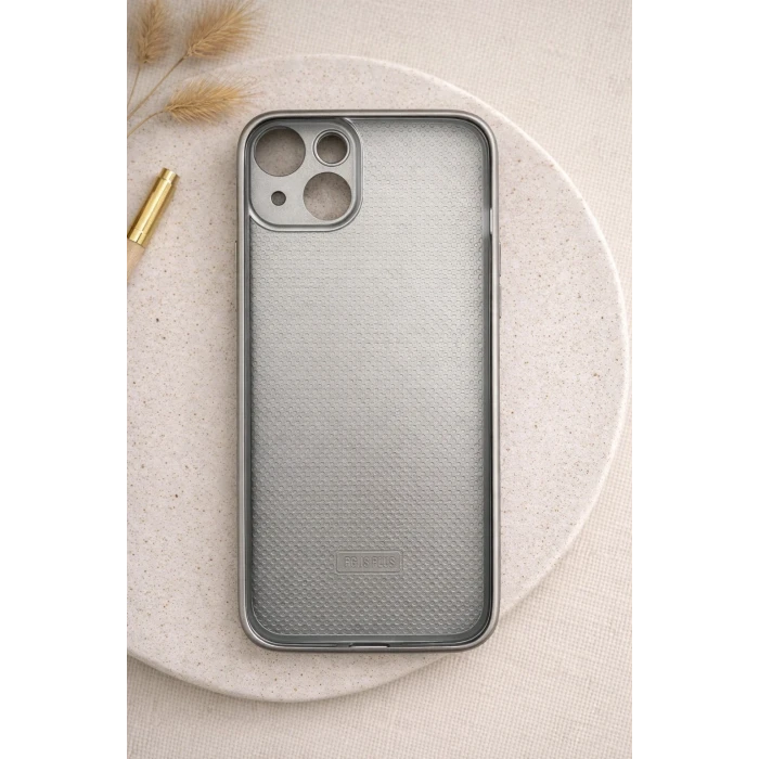 İphone 15 PLUS ile Uyumlu Mat Elektro Cam Telefon Kılıfı