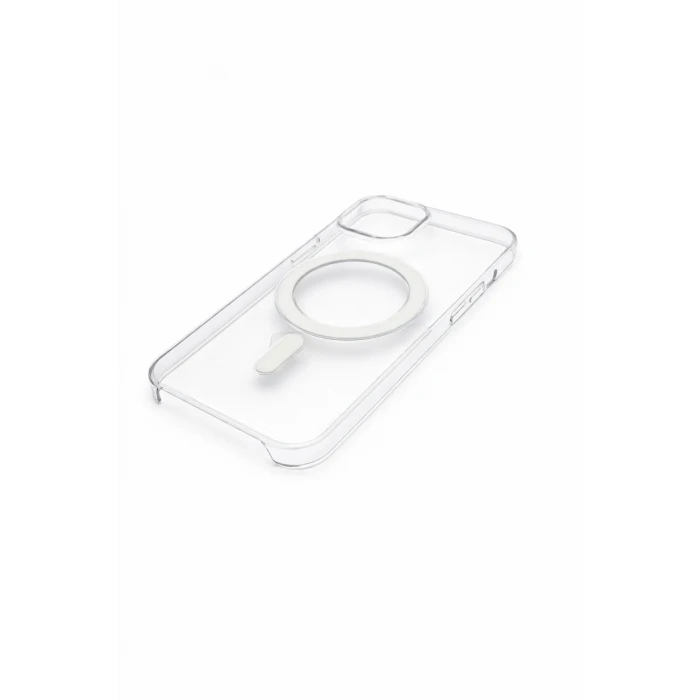 İphone 15 Pro Max ile Uyumlu Magsafe Özellikli Kristal Netlik Sararmaz PC Clear Case