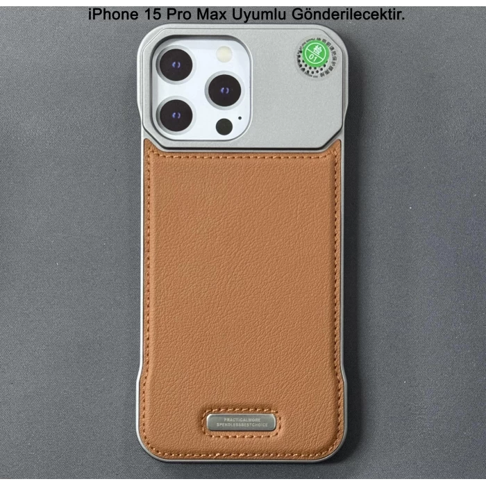 iPhone 15 Pro Max Parfümlü Koku Hazneli MagSafe Uyumlu Deri Kılıf