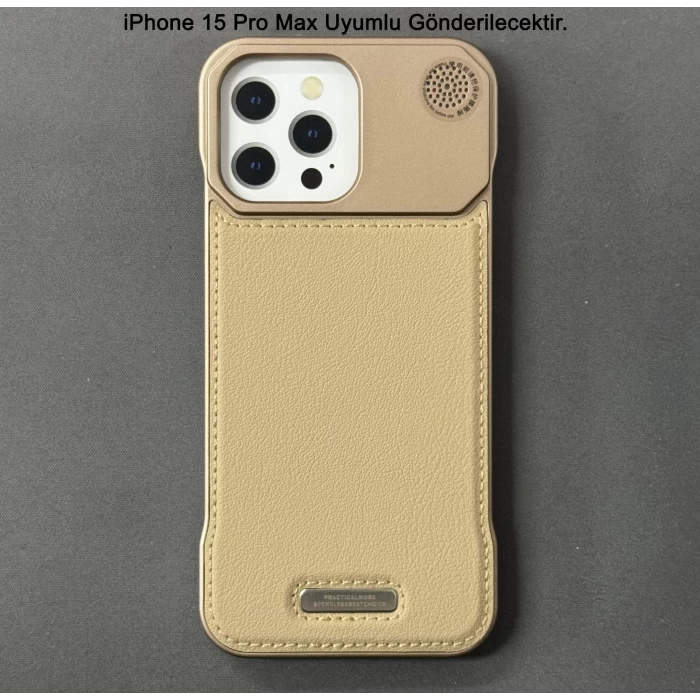 iPhone 15 Pro Max Parfümlü Koku Hazneli MagSafe Uyumlu Deri Kılıf
