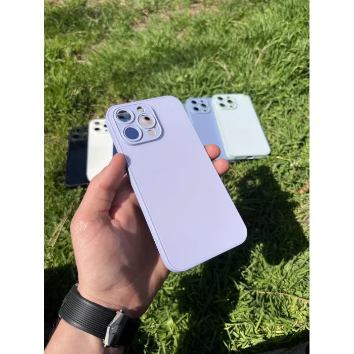 İphone 15 Pro Max Uyumlu Parlak Premium Renkli Cam Telefon Kılıfı