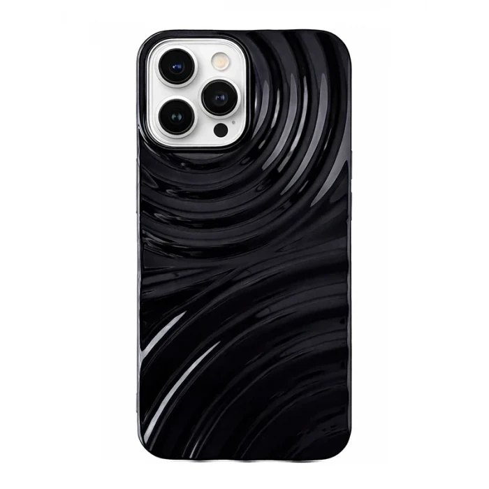 İphone 15 PRO Ripples Parlak Darbelere Dayanıklı Silikon Kılıf