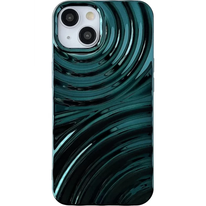 İphone 15 Ripples Parlak Darbelere Dayanıklı Silikon Kılıf
