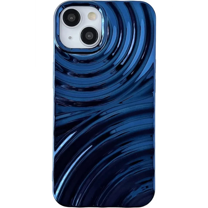 İphone 15 Ripples Parlak Darbelere Dayanıklı Silikon Kılıf