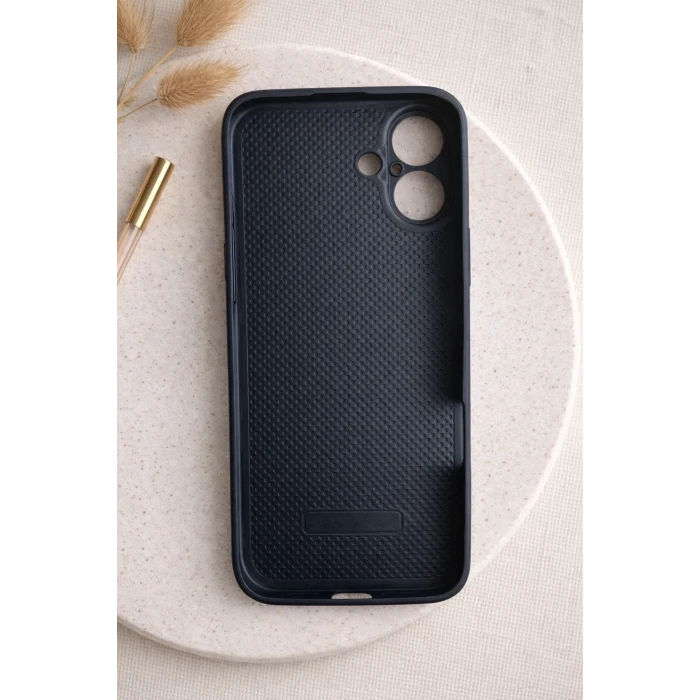 İphone 16 ile Uyumlu Mat Elektro Cam Telefon Kılıfı