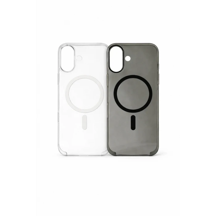 İphone 16 Plus ile Uyumlu Magsafe Özellikli Kristal Netlik Sararmaz PC Clear Case