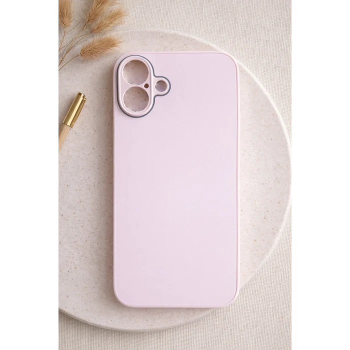 İphone 16 PLUS ile Uyumlu Mat Elektro Cam Telefon Kılıfı