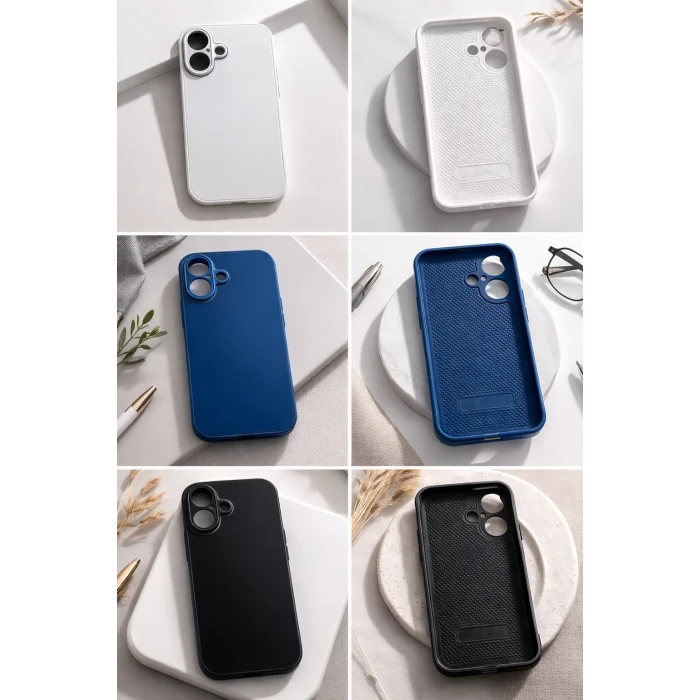 İphone 16 PLUS ile Uyumlu Mat Elektro Cam Telefon Kılıfı