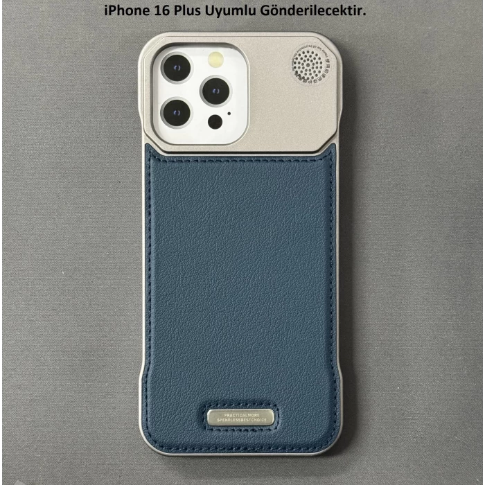 iPhone 16 Plus Parfümlü Koku Hazneli MagSafe Uyumlu Deri Kılıf