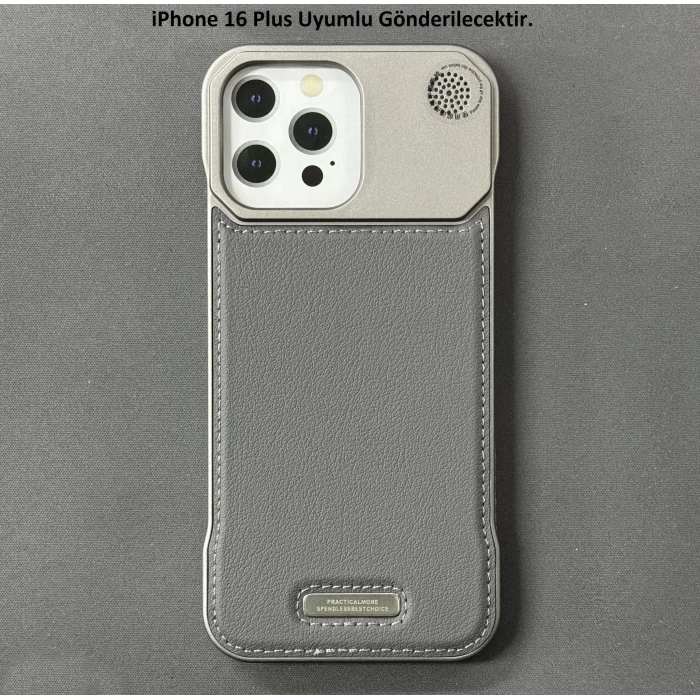 iPhone 16 Plus Parfümlü Koku Hazneli MagSafe Uyumlu Deri Kılıf