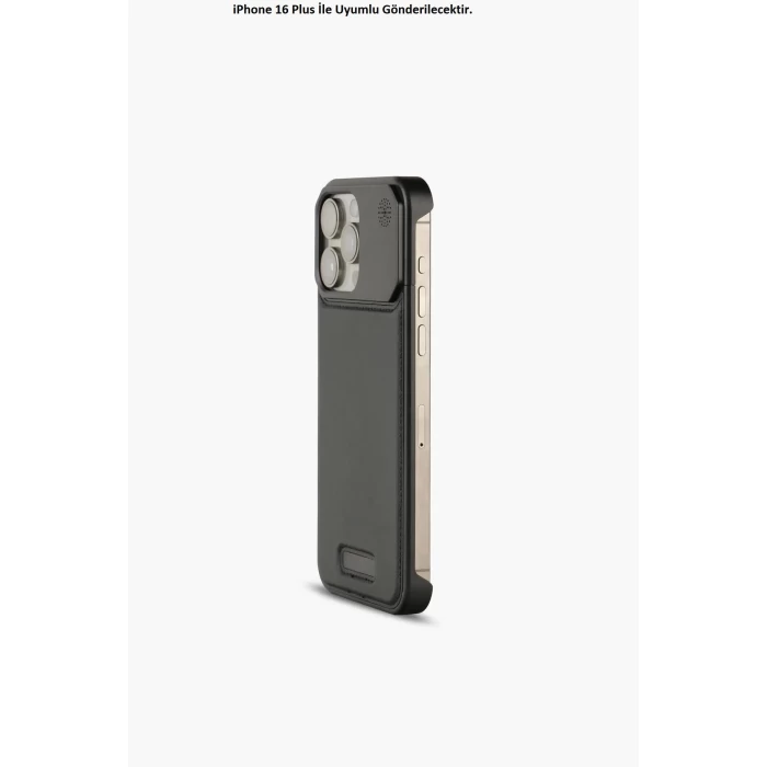 iPhone 16 Plus Parfümlü Koku Hazneli MagSafe Uyumlu Deri Kılıf