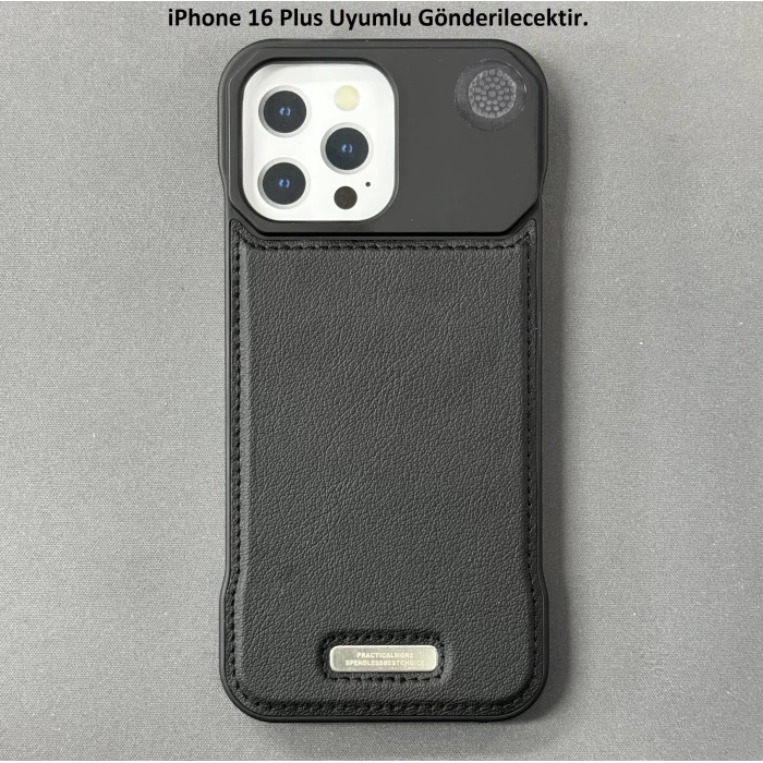 iPhone 16 Plus Parfümlü Koku Hazneli MagSafe Uyumlu Deri Kılıf